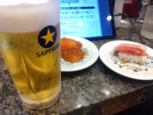 【小樽観光】回転寿司とっぴ～で遅めの寿司ランチ